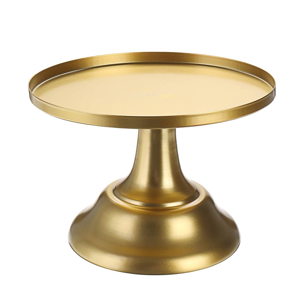 8 Inch Round Cake Stand Wrought Iron Exquisite Cake Rack Base Dessert Stand Round Cake Display Wedding Birthday Cupcake Holder: Gold