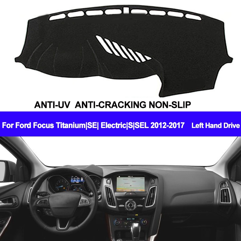 Taijs Auto Dashboard Cover Dash Mat Dash Pad Tapijt Dashmat Uv Voor Ford Focus Titanium/Se/Elektrische/S/Sel