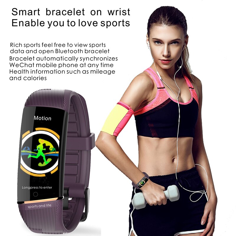 LIGE Inteligente Relógio Do Esporte Das Mulheres de Saúde Pressão Arterial Pulseira Monitor de Freqüência Cardíaca Inteligente Atividade Rastreador De Fitness Para O Casal Relógios