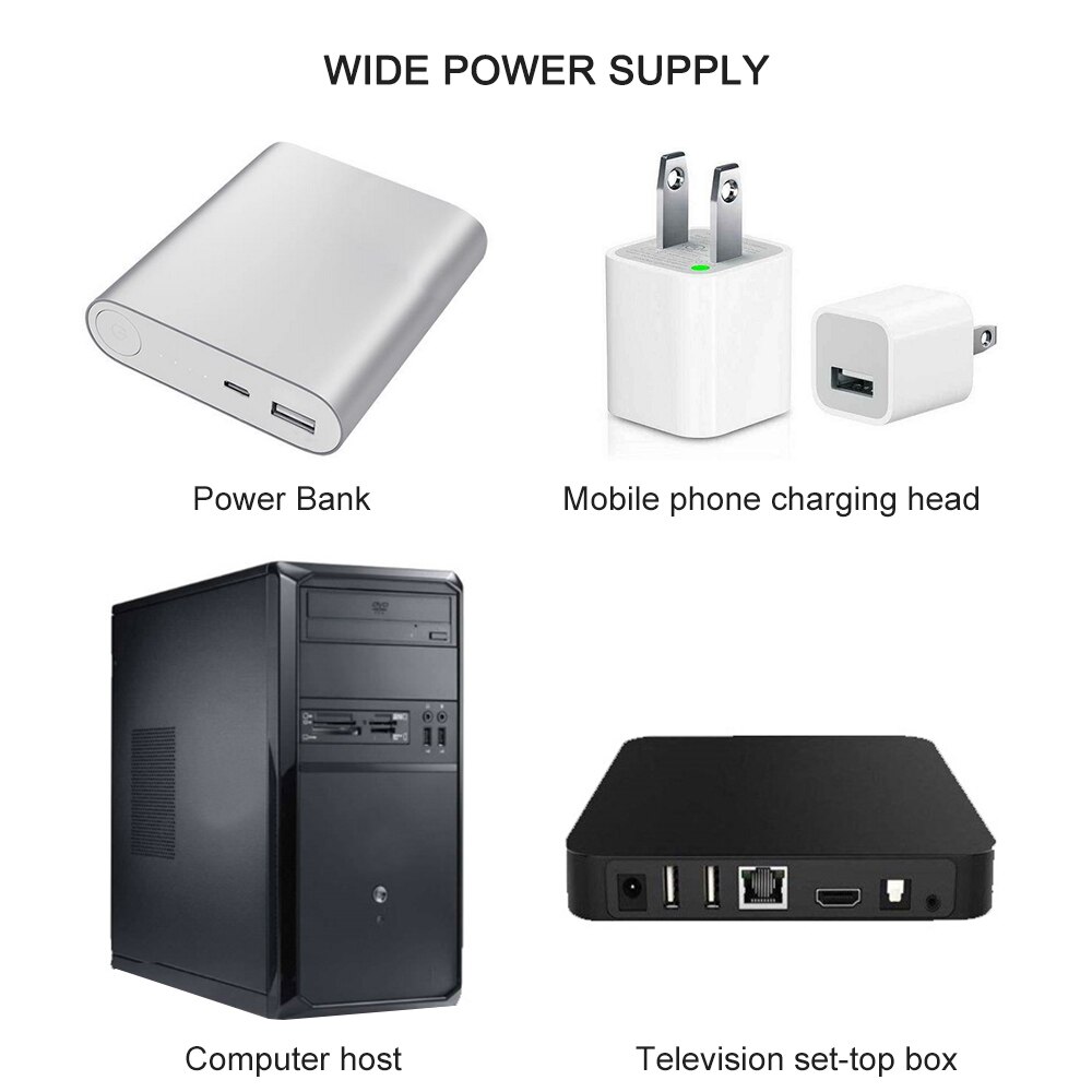 Ultraviolet LED Strip Light Lamp Sterilizing Light Strip Household Germicidal USB Charging LED Sterilizer UVC Sterilizer Lights