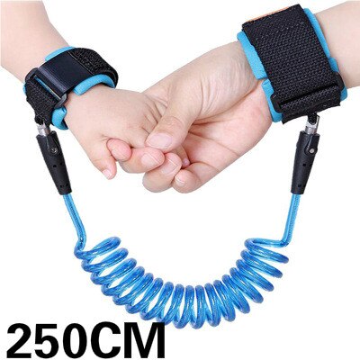 Anti Lost Wrist Link Toddler Leash Safety Harness for Baby Strap Rope Outdoor Walking Hand Belt Band Anti-lost Wristband Kids: BlueRotatable