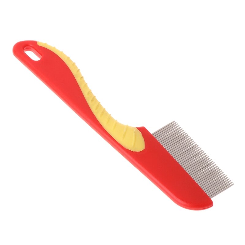 Comb Dense Teeth Massage Clean Hair Stainless Steel Animal Grooming Brushes