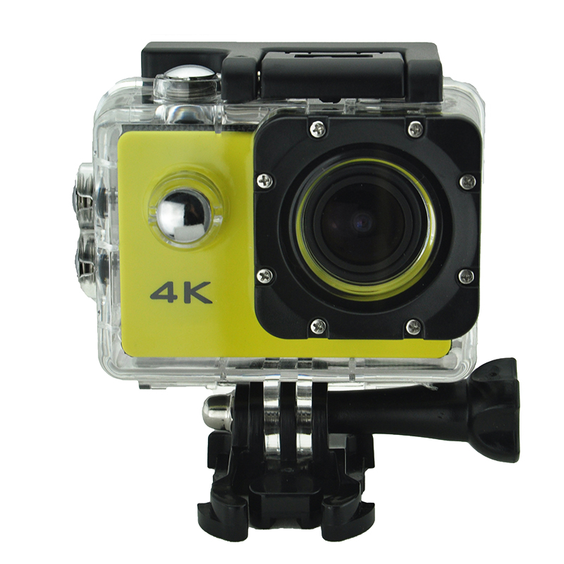 Sport Actie Video Camera 4K Waterdichte Brede Kijkhoek Bike Outdoor Camera AS99: YELLOW