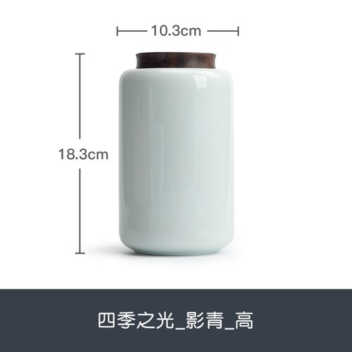 Organizer Tea Coffee Sugar Storage Jars Tea Box Organizer Ceramic Box Container Ceramic Storage Caja Para Te Ceramic Jar: D