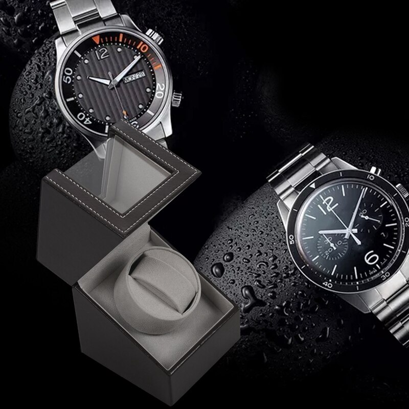 WUPYI2018 2Motor Horloge Winder Lederen Display Box Case Opslag 4 6 Horloge Horloge Box Automatische Horloge Draaier, Sport