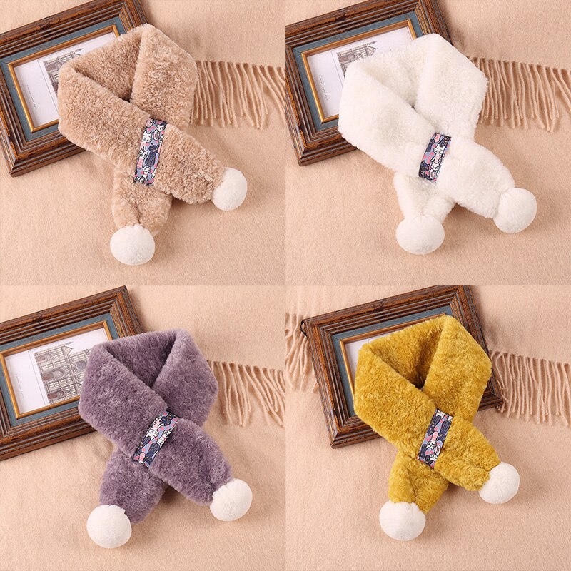 Children Kids Boy Girl Scarf Warm Winter Soft Shawl Scarves Neckerchief Wraps