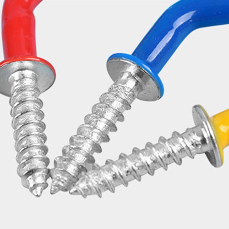 5 stuks 2.9 " bekerhaak plafondhaken fijne goede vinyl gecoate schroefhanger voor binnen- en buitengebruik plafondhaak draaibare haken tob