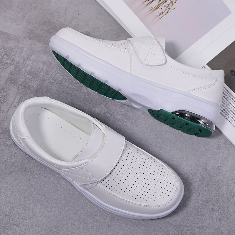 Sneakers Vrouw Verpleegkundige Klompen Schoenen-Verpleging Vrouwen Zomer Schoen Vrouwelijke Gezondheid Werk Platte Wandelschoenen Zachte Antislip Ziekenhuis Verpleegkundige schoenen