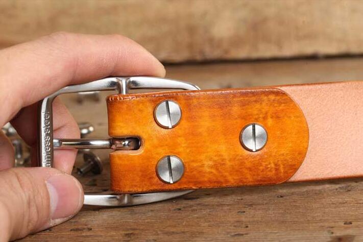 2pcs belt buckle patch repair Stainless steel screw belt screw diy leather craft making rusty proof metal screw 10x4x7mm