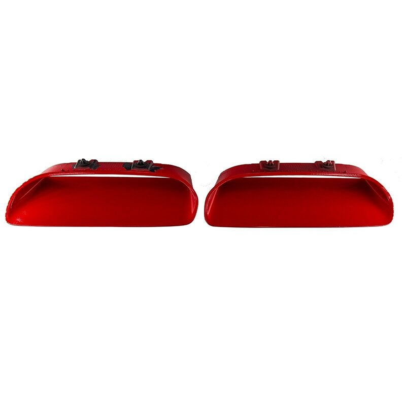 Conjunto de biseles de capó para Dodge Challenger Redeye, hecho a mano, izquierda y derecha, 68378080AD, 68378081AD, Rojo