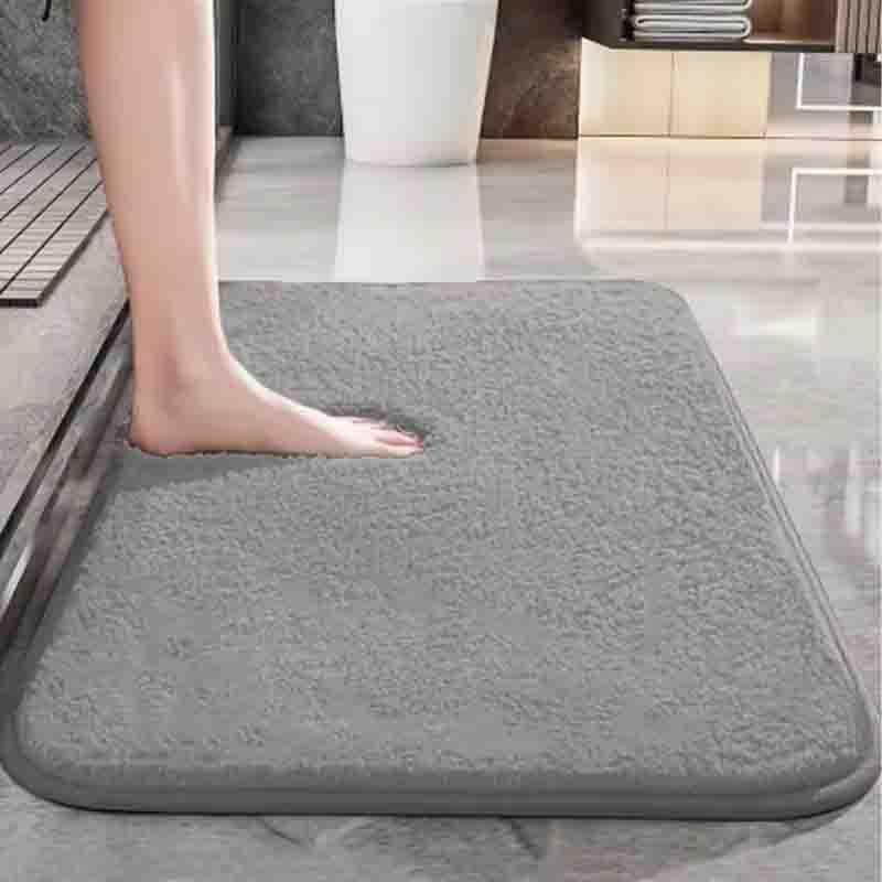 Badezimmer-Bodenmatte, weiche Bodenmatte für Höhle Haushalt, saugfähige Bodenmatte, schnell trocknende, Super saugfähige Badematte, Super rutschfest, aus Korallen-Samt