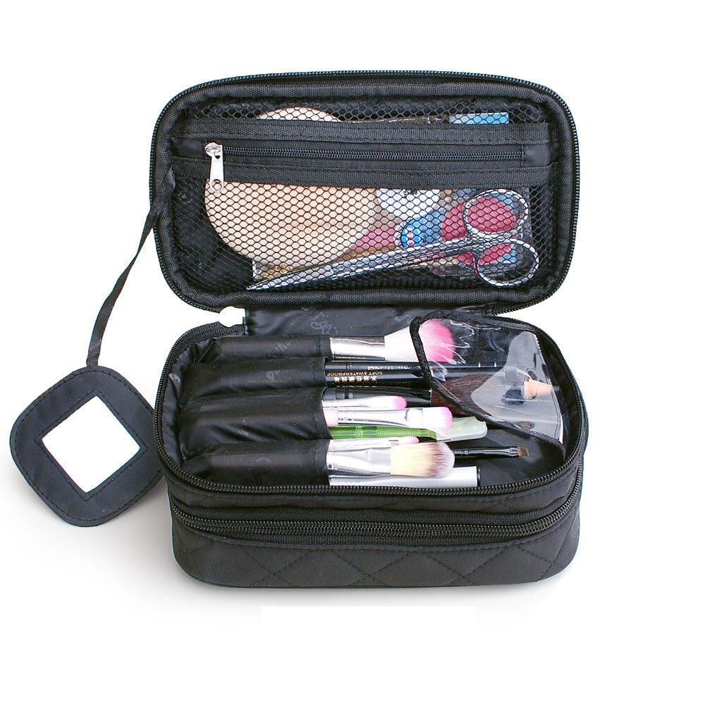 Qehiie Cosmetische Case Make-Up Tassen Vrouwen Reizen Toilettas Professionele Opslag Borstel Benodigdheden Make Up Organizer Case Beauty