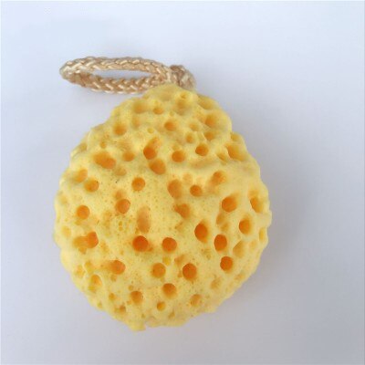 Facial Cleansing Sponge Face Wash Exfoliating Makeup Remover Body Bath Shower Washing Sponges Puff Cotton Soft: yellow