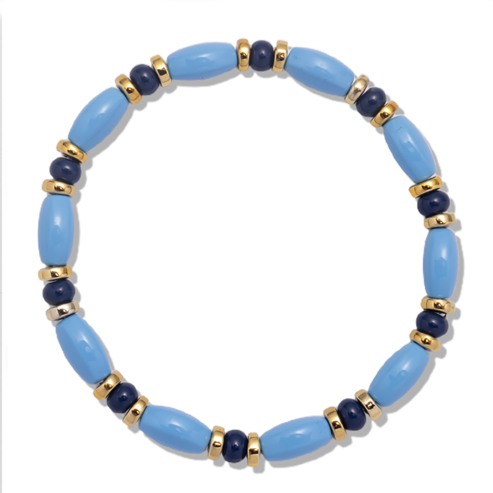 2022 nuovo Design perline colorate bracciali elastici braccialetti fatti a mano con perline Color arcobaleno bohémien per gioielli con perline da donna