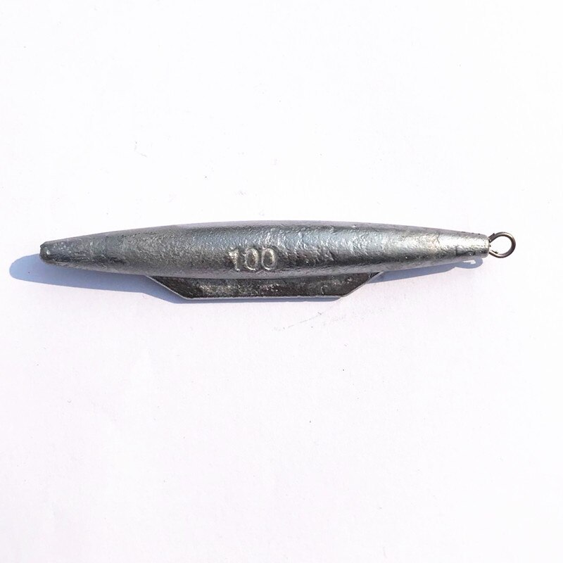 Sous-marin mer bateau en forme de 100g 150g poids plomb goutte pêche plombs pêche attirail boîte accessoires anneau outil Kit