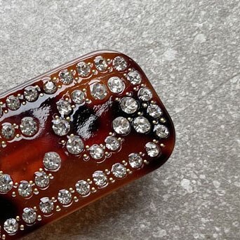 Roze Pailletten Bling Bling Leuke Haar Clip Zoete Preppy Kawayi Harajuku Stijlvolle Mode Haar Clips Belettering: Champagne Gold