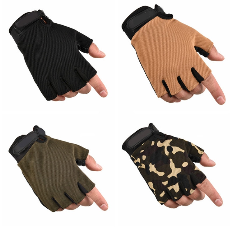 Deportes al aire libre mujeres hombres guantes de alpinismo protección resistente al desgaste antideslizante Fitness equitación entrenamiento dedo desnudo