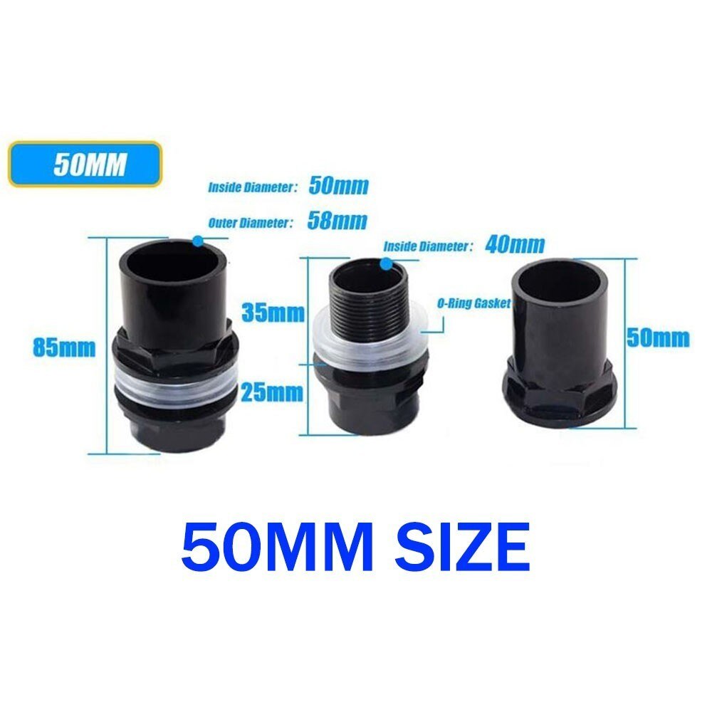 Aquarium Teich Fallrohr Biegen Schott Montage Anschluss Runde PVC Industrieller viel: 45mm