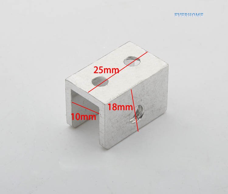 8 mmThickening, tragende typ Aluminium glas Clip, glasklemm, glas verdickung, tragende typ