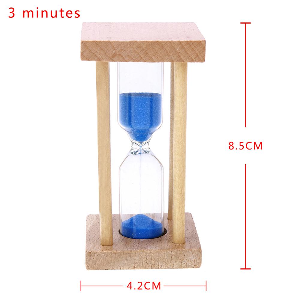Holz Sand Uhr 3 Minuten Sanduhr Sanduhr Zahnbürste Timer Kinder Handwerk Sand Uhr Sanduhr Timer