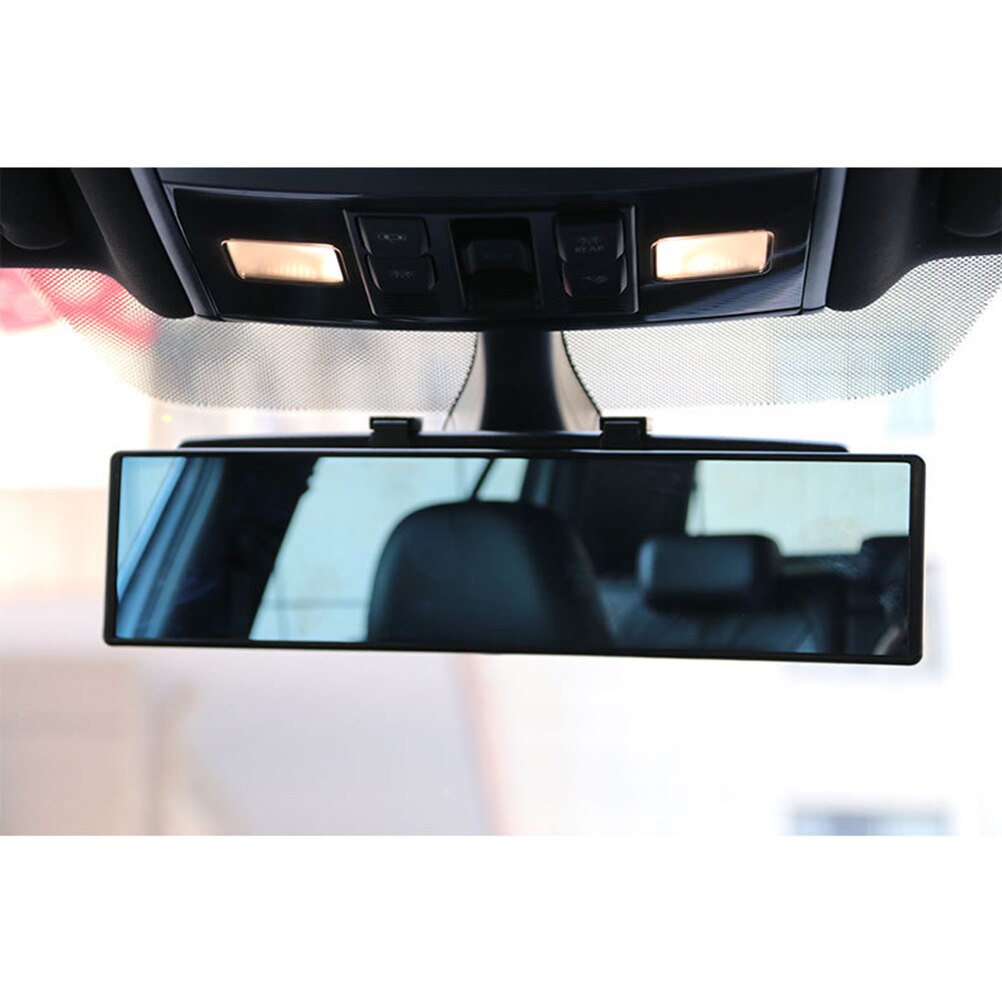 Universal Car Rear View Mirror Wide Angle Blue Glass Panoramic Anti-dazzling Interior Rearview Mirror Large Vision 280mm Curved