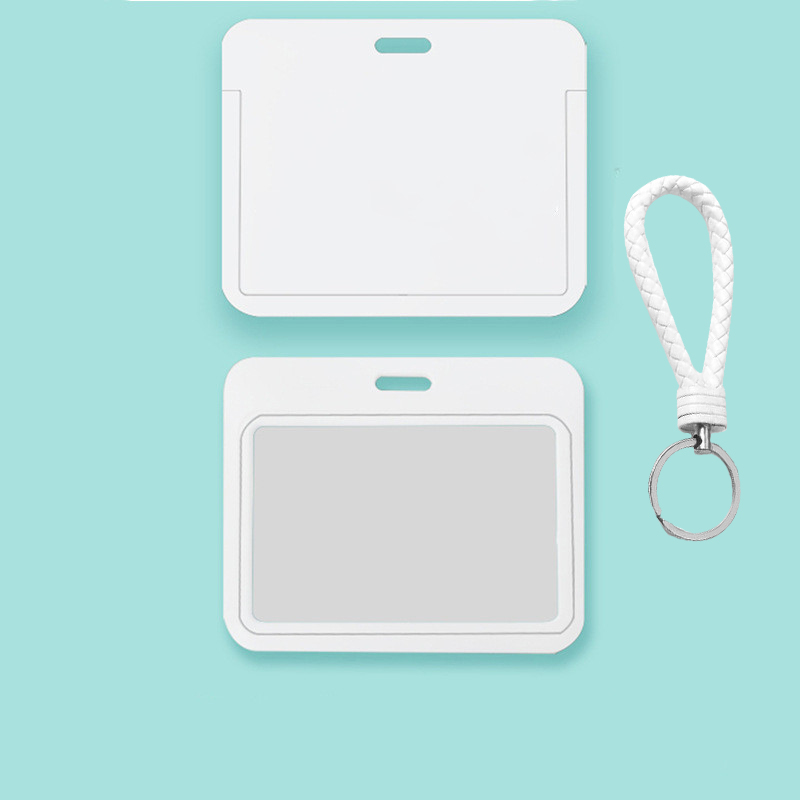 Portatarjetas personalizado, soporte para tarjetas de identificación Horizontal y Vertical, patrón personalizado, cualquier número de personalización: Beige