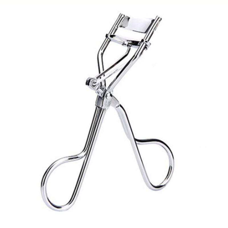 1pc sorte/sølv hvide krølle øjenvipper curler rustfrit stål øjenvipper kosmetisk makeup øjenvippe curler curling øjenvipper værktøj: Sølvhvid