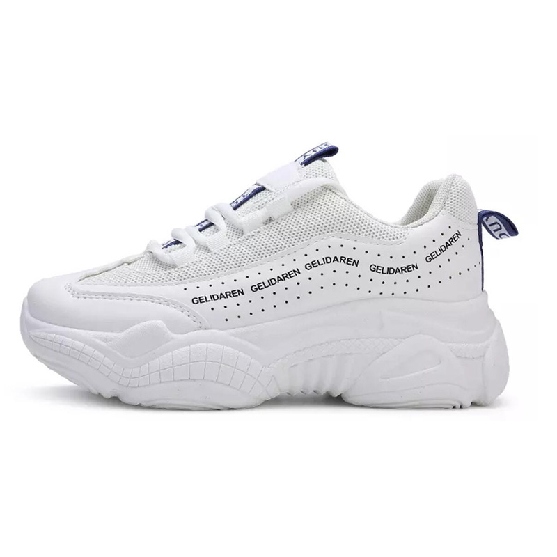 Women Toning Shoes Height Increasing Fitness Swing Shoes Female Platform Breathable Slimming Shoes Sports Sneakers: White / 37