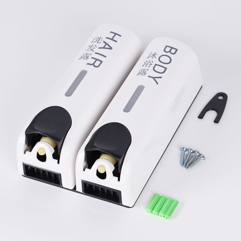 Badkamer Douche Dispenser Wall Mounted Zeep Gel Shampoo Conditioner Container Set Handpers Zeep Flessen