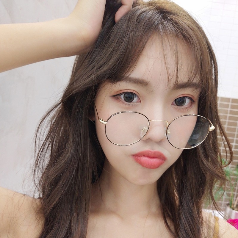 Unisex Korean Style Round Frame Clear Lens Glasses Reading Glass Optical Glasses Quiet Style Glasses