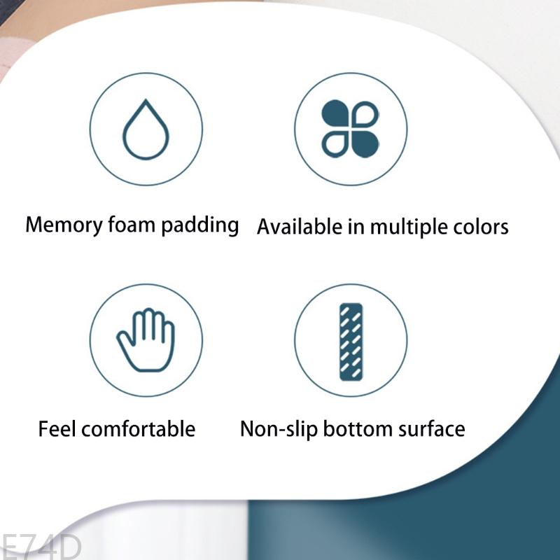 E74D Mouse Wrist Rest Support Pad - Ergonomic Mousepad Wrist Support Cushion Mat for Computer Laptop Office Work PC Gaming