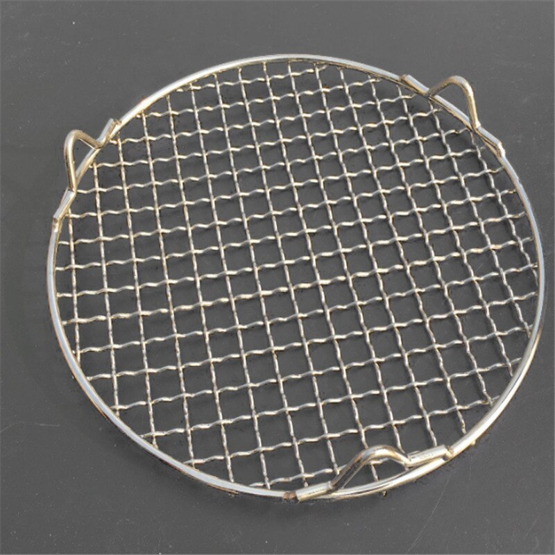 304 stainless steel round grill net with foot barbecue meshes Cooling Rack steam baking rack smokeless rotisserie grill cover