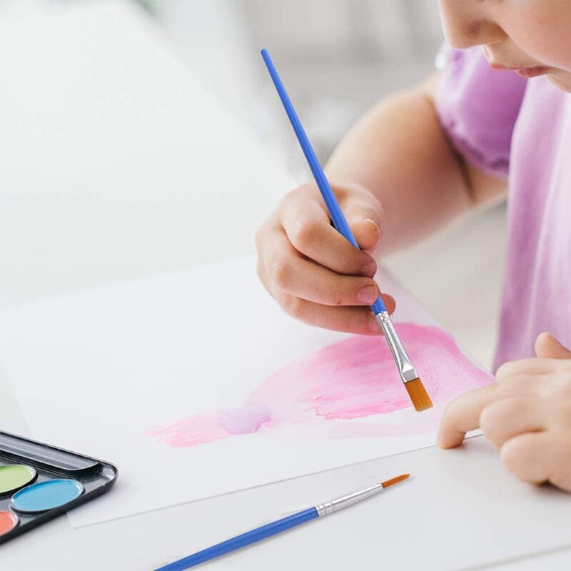 15 Stuks Kwast Set Kleurrijke Kunstenaar Schilderij Borstels Kinderen Diy Kwast Voor Aquarel Trekken Verf Schilderen Gereedschap