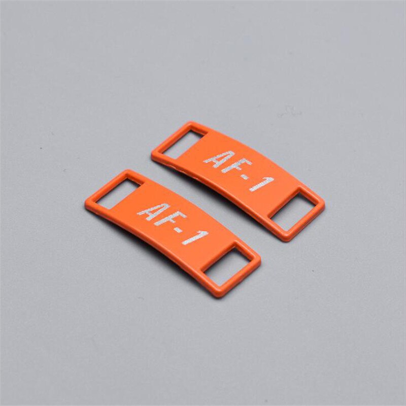 2 pièces/paire lacet boucle métal lacets AF1 lacets boucle accessoires métal dentelle serrure bricolage Sneaker Kits métal dentelle boucle: Orange