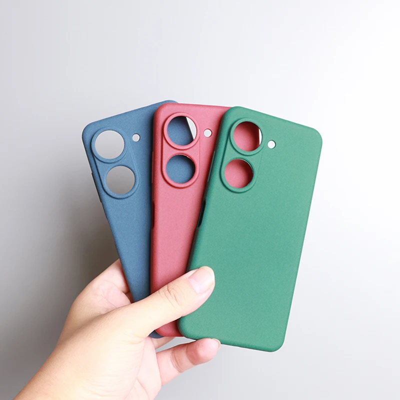 Voor ASUS ZenFone 10 9 Case Ultradunne Zachte TPU Matte Beschermende Achterkant Anti-Slip Cover Voor zenfone 9ški