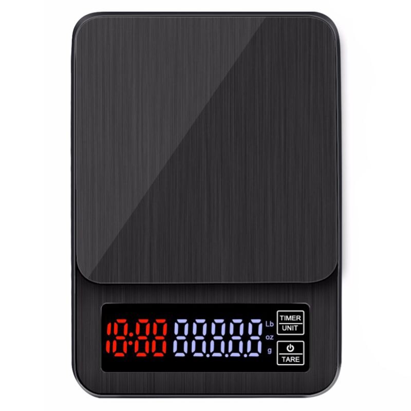 Mini Lcd Digitale Elektronische Drip Koffie Schaal Met Timer 3Kg 0.1G Digitale Koffie Gewicht Huishoudelijke Drip Schaal Timer
