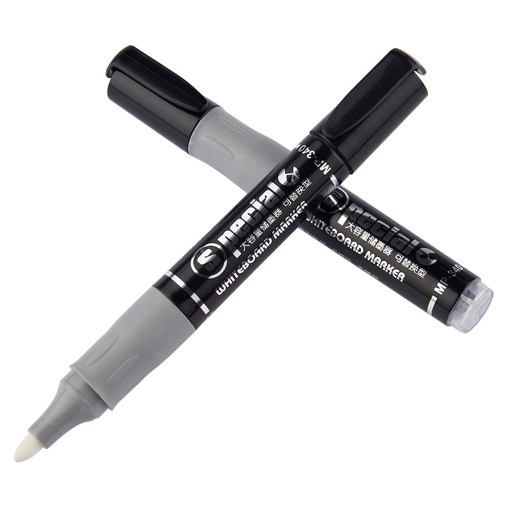 Erasable Whiteboard Marker Pen 10Pcs Blue Red Black Ink Classroom Whiteboard Pen Drawing Pen School Office Supplies MP-340