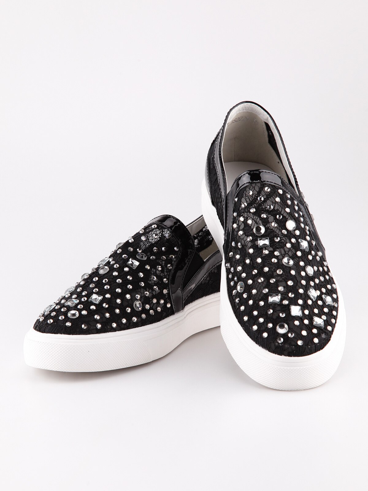 Zapatillas de deporte con diamantes de imitación