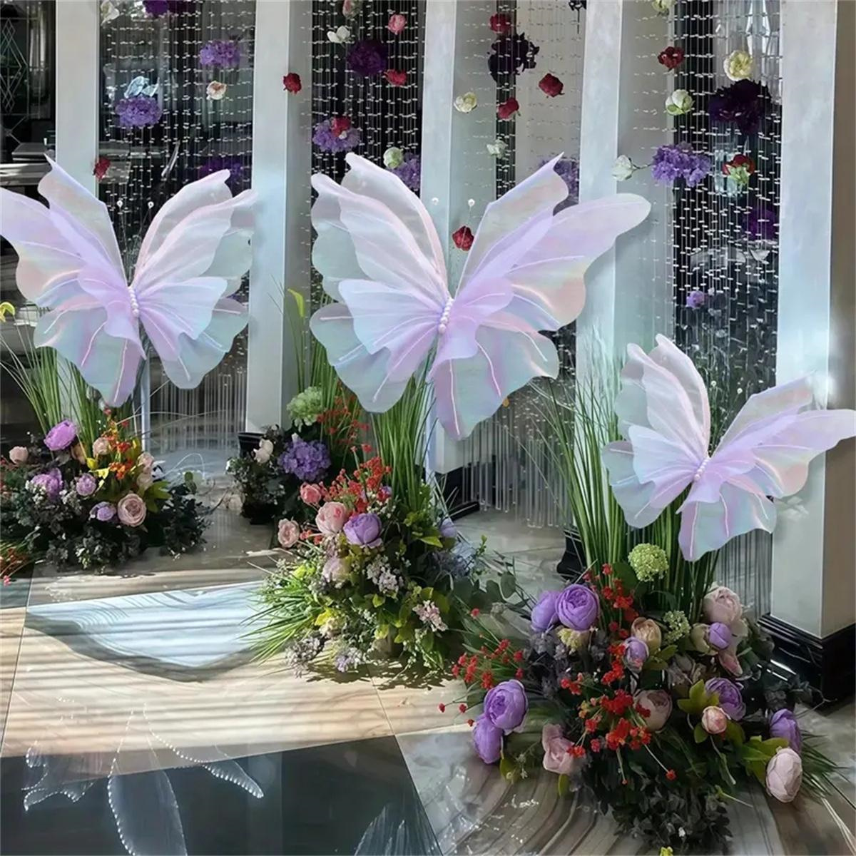Borboleta 3d decoração de parede borboleta artificial para casamento & chá de bebê & festa de aniversário diy decoração de festa suprimentos presente
