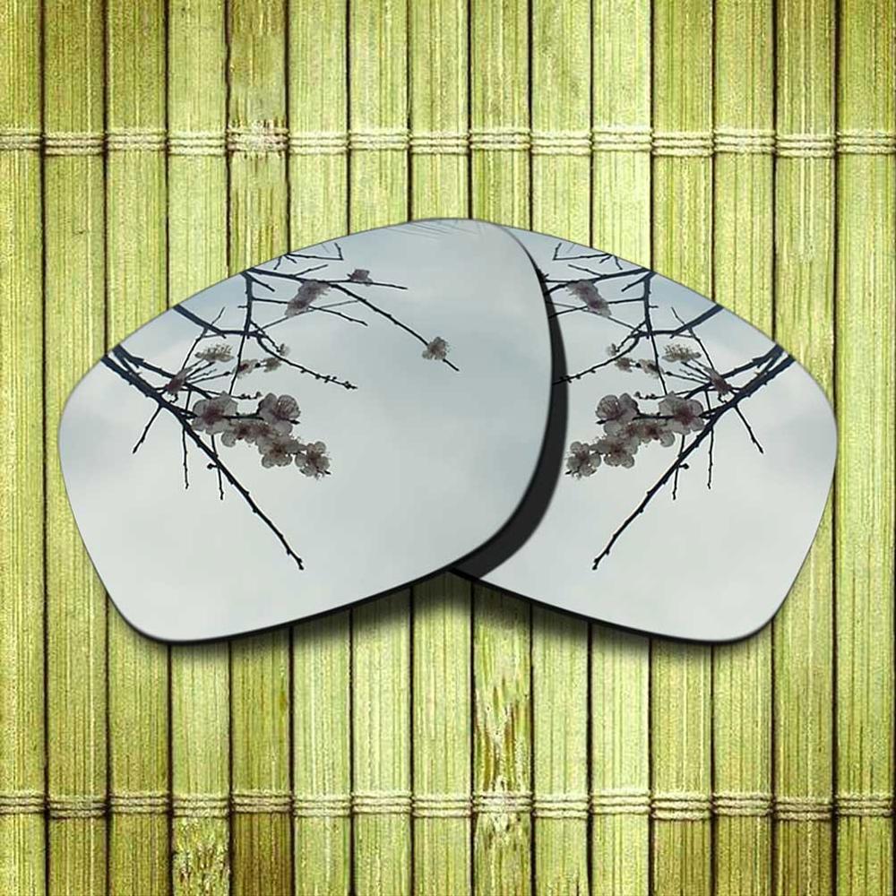 Polarized Replacement Lense For-Oakley Sliver Sunglasses Frame True Color Mirrored Coating - Options: Chrome