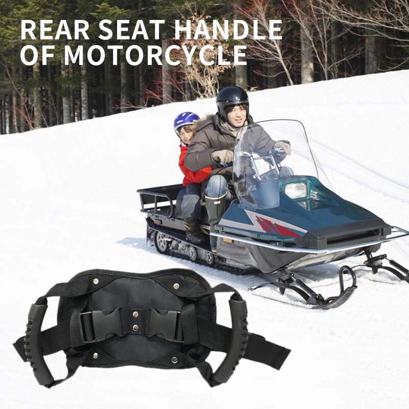 Motorcycle Rear Seat Safety Handle ATV Snowmobile Yacht Rear Seat Passengers Universal Safety Belt Binding Grab Hand Rope