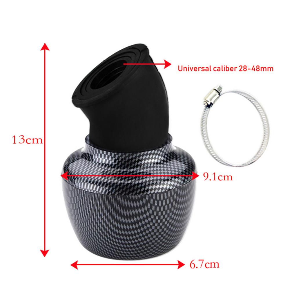 24mm-48mm vinklet hi flow motorcykel luftfilter indsugningsfilter vaskbar genanvendelig til yamaha til honda bobber chopper cruiser