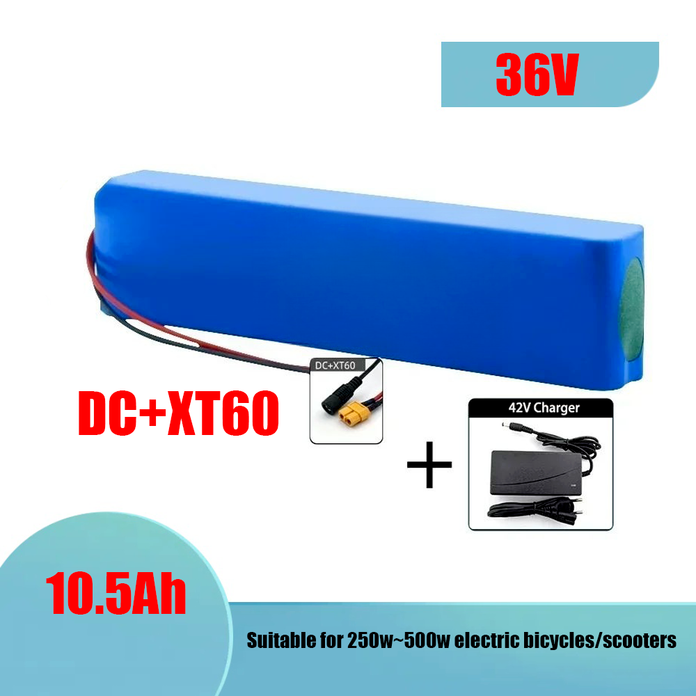 18650 36-V-Lithium-Ionen-Akku, 10s3p, 7,4 Ah, 10,5 Ah, 14 Ah, verkauft mit 42-V-2-A-Ladegerät baterias litio 36 V, geeignet für Roller: Brown
