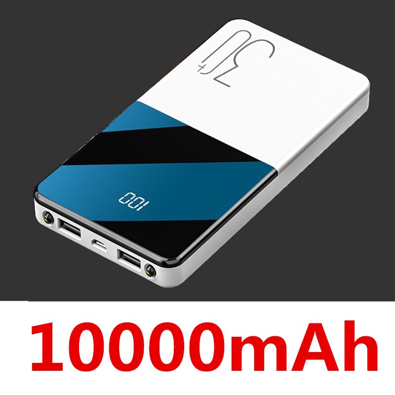 Accumulatori E Caricabatterie Di Riserva Senza Fili del Caricatore 70000mAh portatile Mobile Ultra Ad Alta Capacità di Ricarica Veloce USB Batteria ESTERNA Ultra Sottile Caricatore: 10000mAh