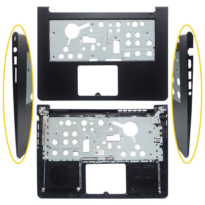 GZEELE case For Dell Inspiron 14 5000 5447 5445 5448 5457 5442 5443 P49G Palmrest Upper cover bottom base case LOWER topcase