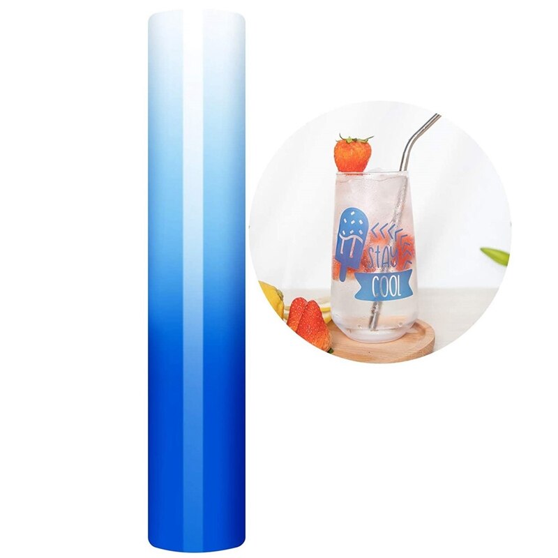 Color Changing Vinyl, 12Inchx4ft When Cold Change Adhesive Vinyl Roll Stickers