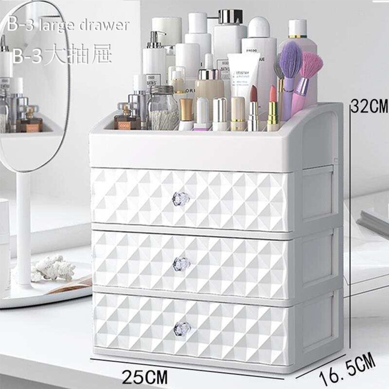 Cosmetic Organizers Drawer Makeup Organizer Cosmetic Case Waterproof Jewelry Box Beauty Skin Care Home Storage Box