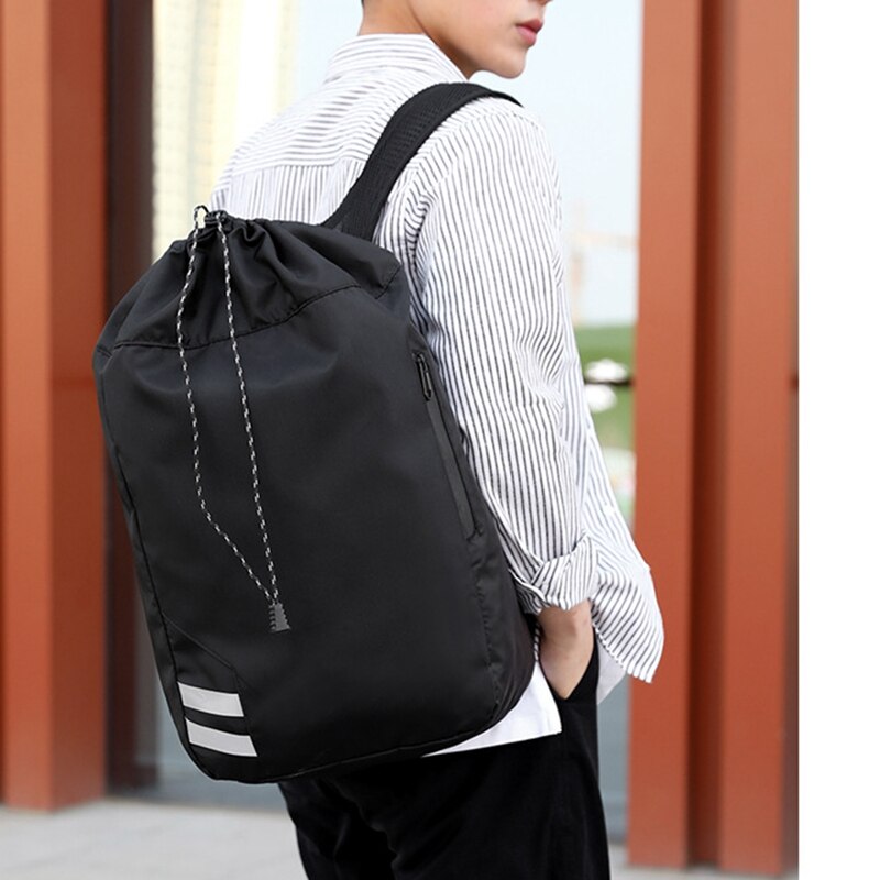 Snøre stråle lomme sport fitness taske rejse rygsæk mænd og kvinder træningstaske rygsæk