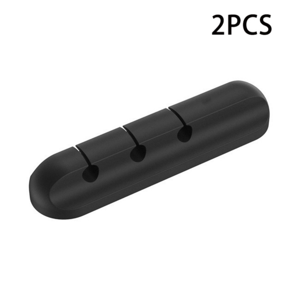 Kabel-Organizer, Silikon, USB-Kabelaufwicklung, für Höhle Schreibtisch, ordentliche Verwaltung-Clips, Kabelhalter für Maus, Kopfhörer, Kabel-Organizer: grau