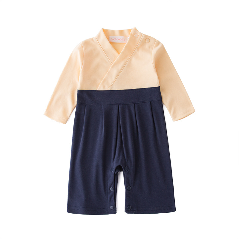 Pelele de manga corta para bebé, mono infantil de estilo playero, ropa Formal para recién nacido